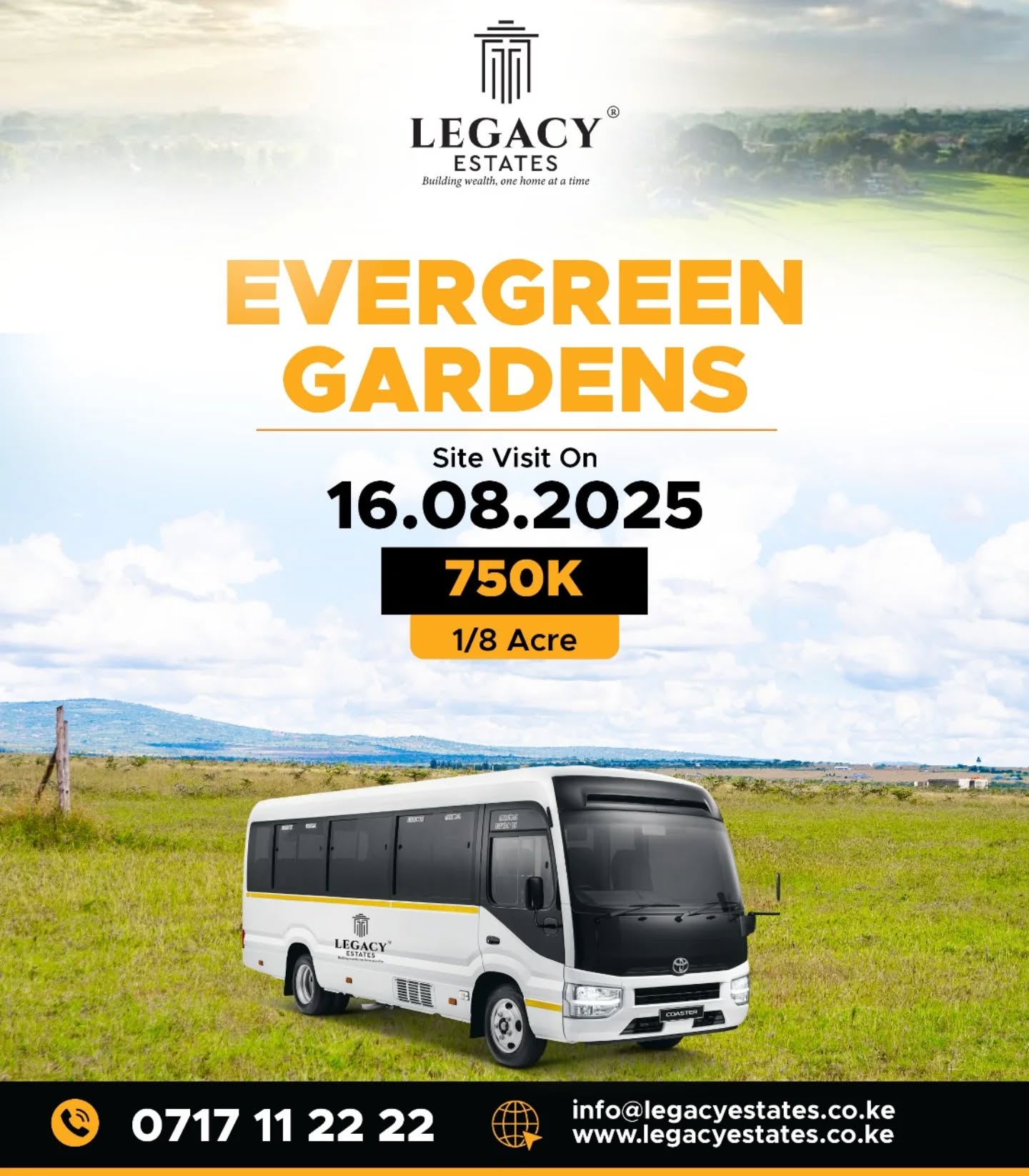 EVERGREEN GARDENS / PRIME 1/8 ACRE PLOTS FOR SALE .